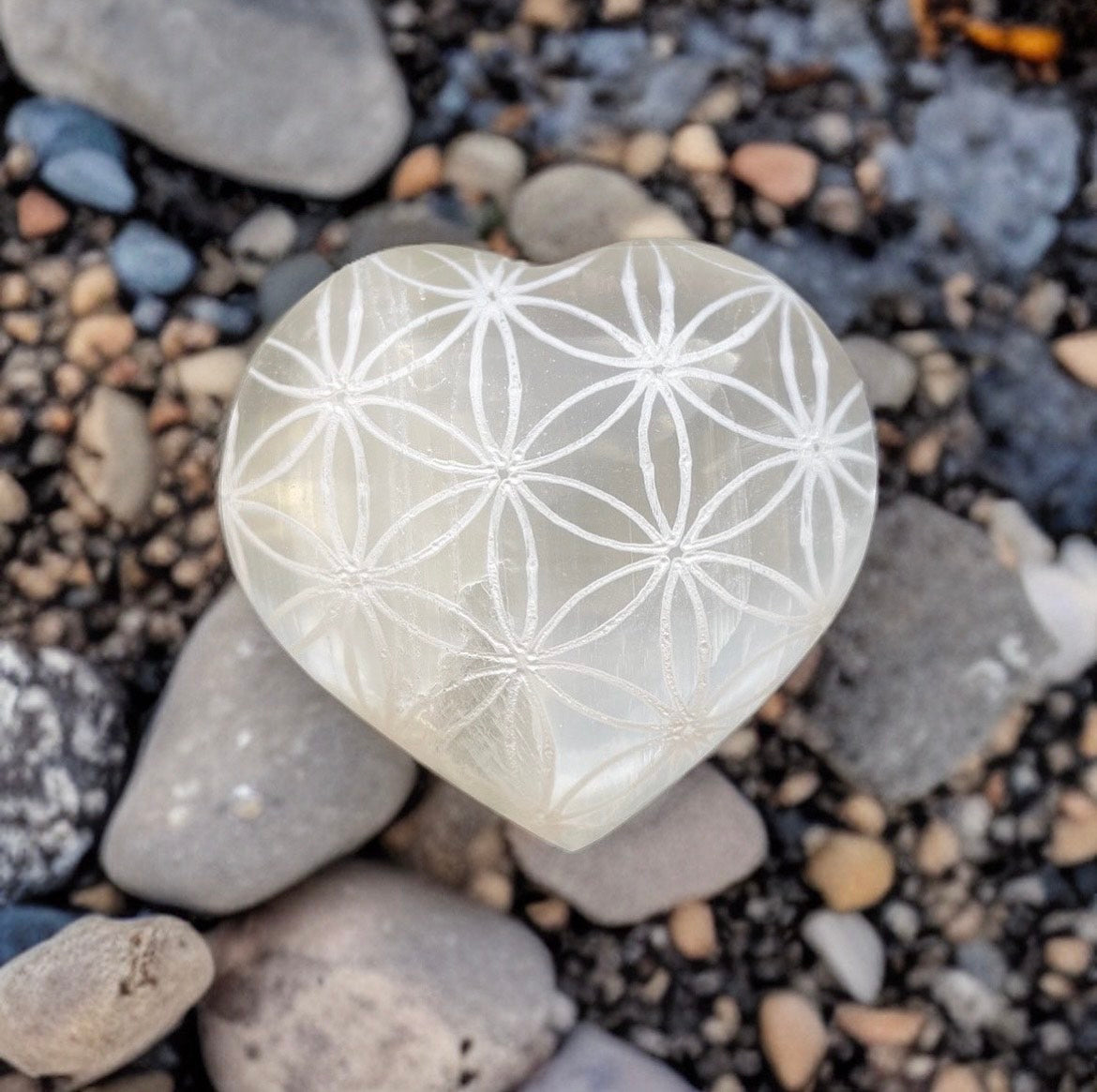 Selenite Heart