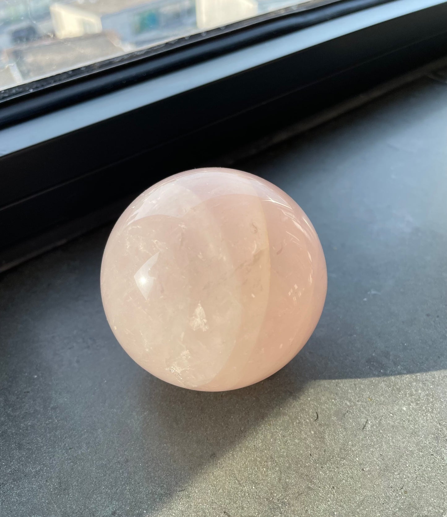 Rose Quartz Sphere 1