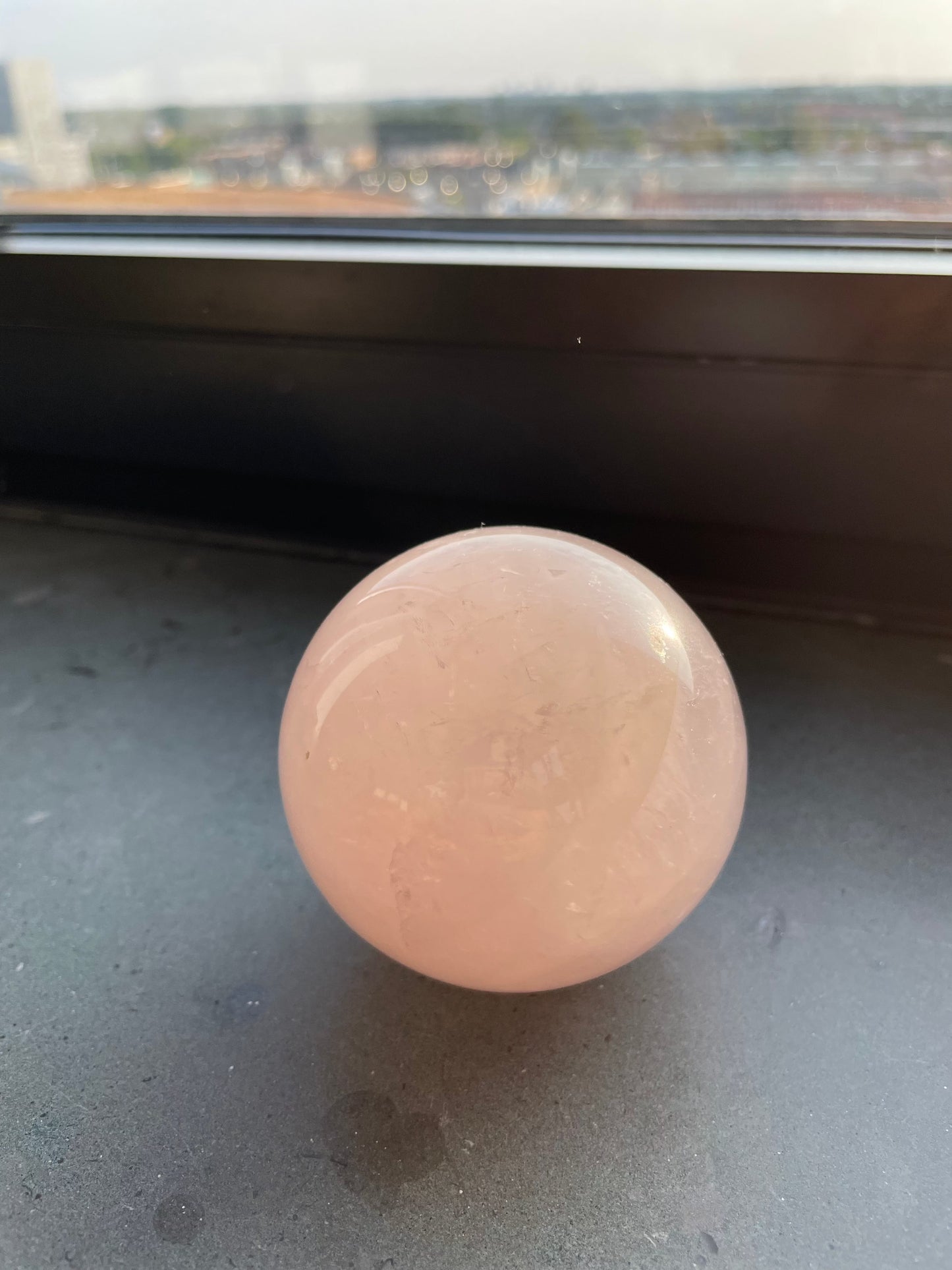 Rose Quartz Sphere 1