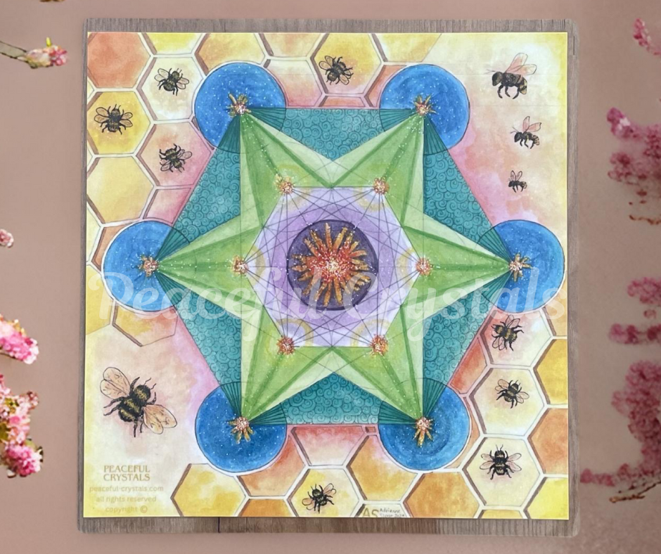 Sacred Honey Bee Grid